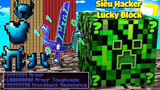 MINI GAME : SIÊU HACKER LUCKY BLOCK BEDWARS ** NOOB SỞ HỮU THANH KIẾM VÀ BỘ GIÁP CỦA SIÊU HACKER