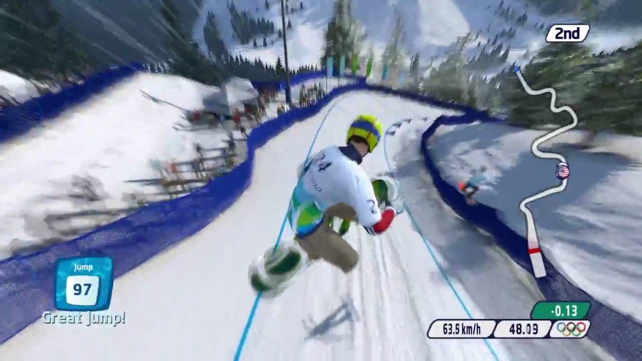 Vancouver 2010 PC Gameplay Snowboard Men's Snowboard Cross HD YouTube