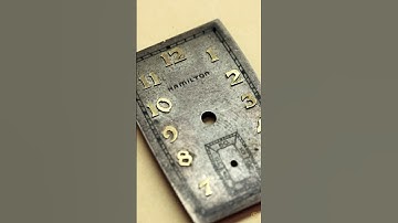 Vintage Rectangle #Hamilton Watch Dial #Restoration ⌚️ #watch #watches #watchrestoration #asmr