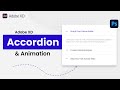 How to Accordion Design With Animation in Adobe XD | Tutorial for Beginners (2021)