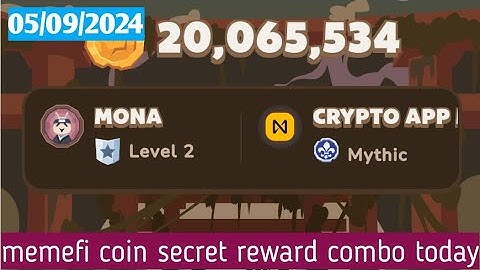 memefi coin secret reward combo today 05/09/2024