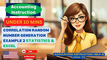Correlation Random Number Generation Example 2 Statistics & Excel