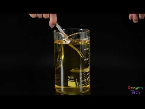Why the Beaker Disappear in the Oil