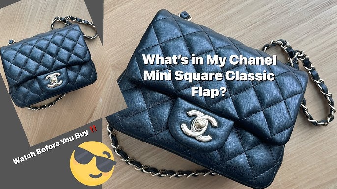 ULTRA TINY CHANEL BAG!! UNBOXING + SQUARE MINI COMPARISON