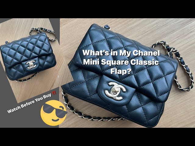 WHAT'S IN MY CHANEL MINI SQUARE FLAP BAG