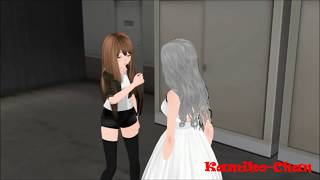 [MMD Junjou romantica genderbend]Usagi and Misaki first kiss +(English sub) [YURI WARNING]