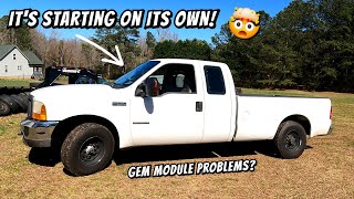 I've NEVER seen a vehicle do this! The F250 is starting itself