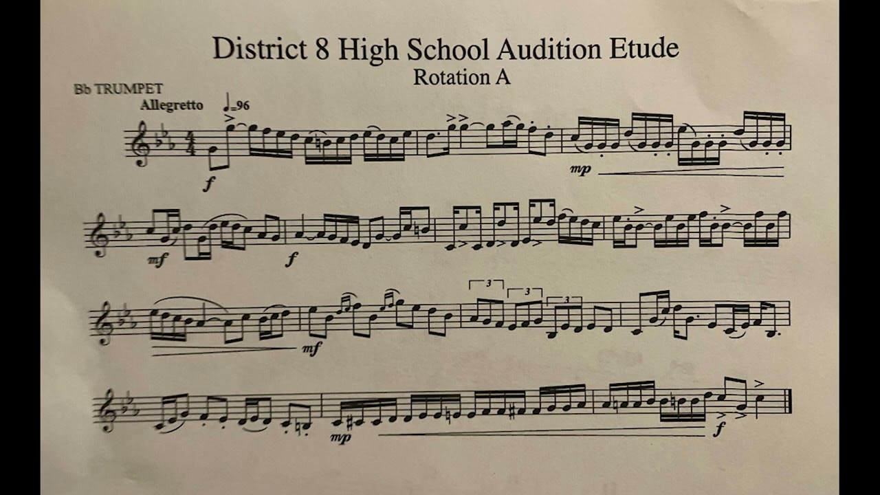 district 8 hs audition etude rotation a