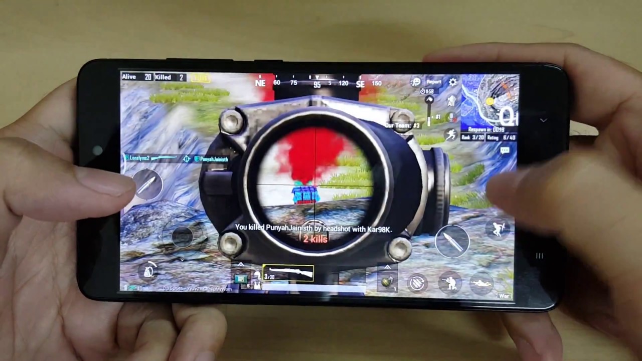 Test Game PUBG Mobile on Xiaomi Redmi Note 4 - 