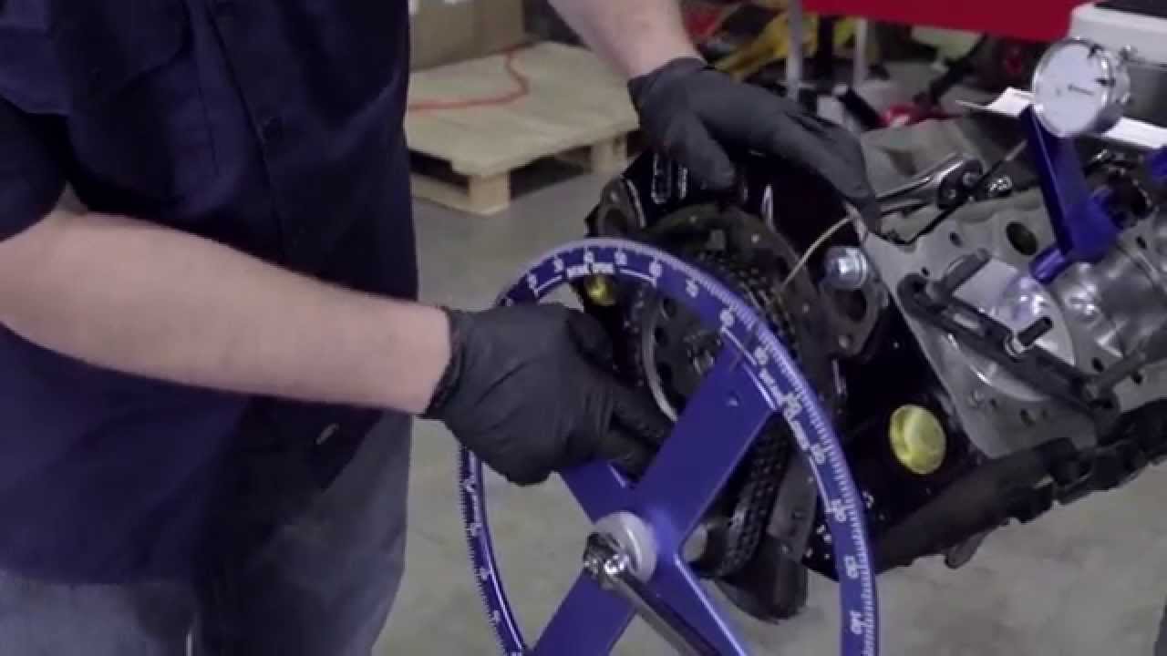 Small Block Chevy Engine Build Degreeing the Cam Shaft (Part 2) YouTube