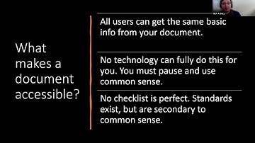 How to Create Accessible Microsoft Word Documents Webinar