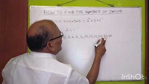 HOW TO FIND THE  NUMBER OF DIVISORS OF ANY NATURAL NUMBERS