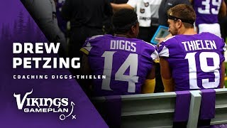 Drew Petzing Explains Differences Between Stefon Diggs and Adam Thielen's Games | Minnesota Vikings