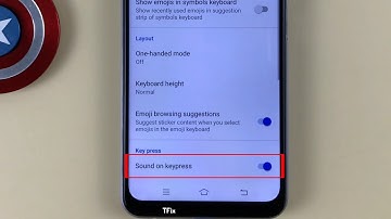 How to enable/disable Sound when typing on Vivo Y20 Android 10