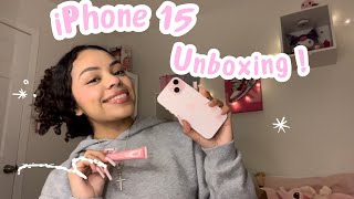 iPhone 15 PINK unboxing + RHODE phone case, white fox haul