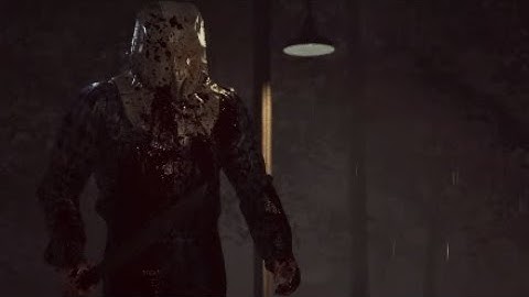 Friday the 13th game part 2 Jason with machete gameplay