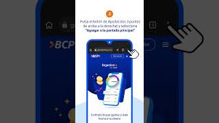 Cómo crear ACCESO DIRECTO desde tu celular (Android) | Organízate con el BCP screenshot 2