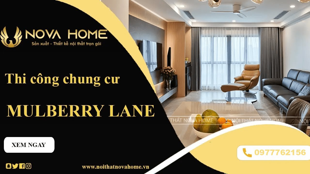 Thi công nội thất chung cư Mulberry Lane