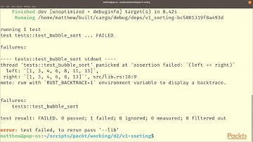 Hands-On Data Structures and Algorithms in Rust: Sorting Using Bubble Sort | packtpub.com
