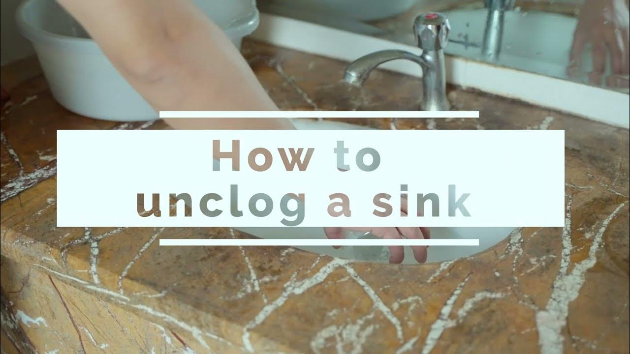 How to Unclog Sink Using Drain Auger YouTube