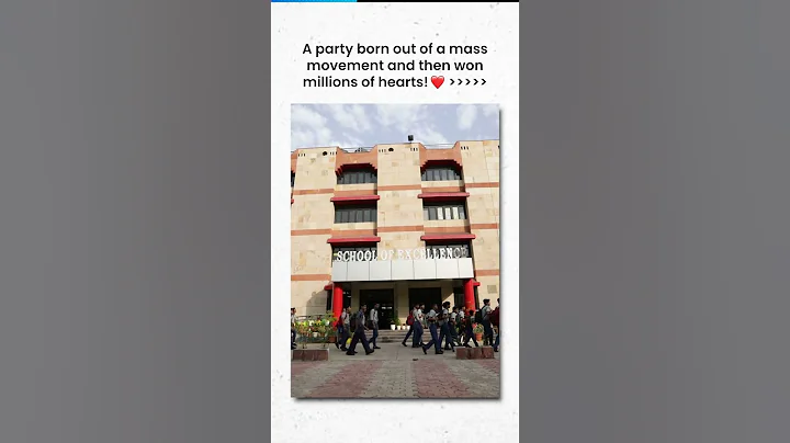 A party born out of a mass movement and then won millions of hearts! ❤️ | #kejriwal #aap #shorts