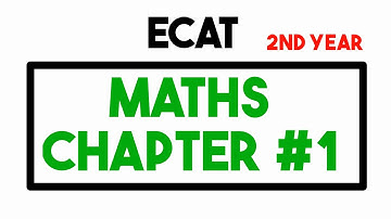 ECAT PREPARATION - Maths - FSC 2nd Year Maths - Chapter 1 [Functions and Limits]