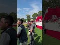 The crowds are FIRED UP to see Bryson on the range at the Ryder Cup #shorts #golf #rydercup