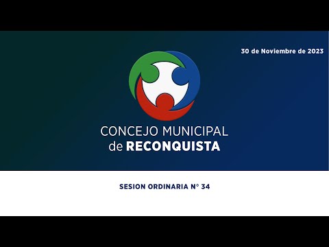 SESIÓN N.º 34/23 - Concejo Municipal de Reconquista - 30 de noviembre de 2023