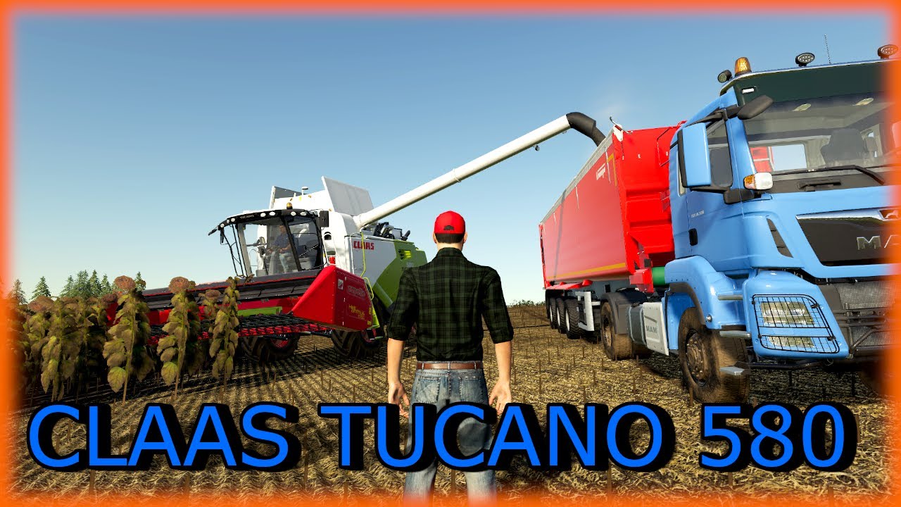 LS19 Timelaps Sonnenblumen Ernte mit CLAAS TUCANO 580 Geiselsberg