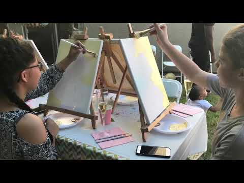 Paint and Sip for Kids with Pastel Rae (Happy Birthday Tori)