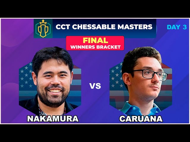 Chessable Masters: Caruana beats Nakamura, continues winning streak
