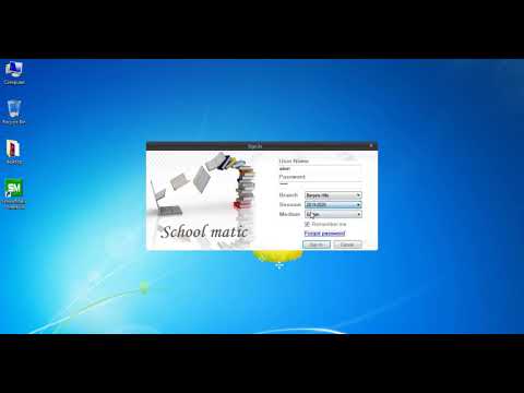 How to Login into School matic (Desktop).