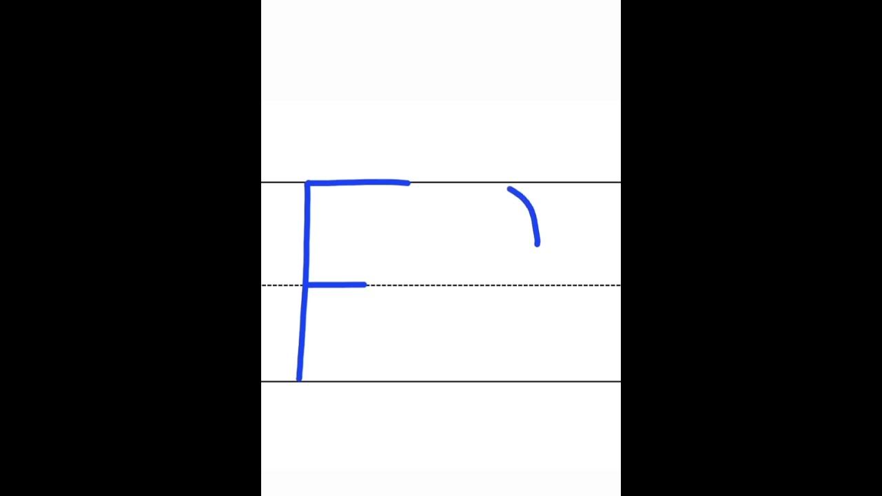 How to Write the Letter F | Step-by-Step Tutorial for Beginners! - YouTube