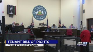 Erie City Council unanimously passes two-page version of Tenant Bill of Rights