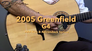 Dream Guitars - 2005 Greenfield G4, AAA Koa \u0026 Adirondack Spruce #guitardemo #jumboguitar