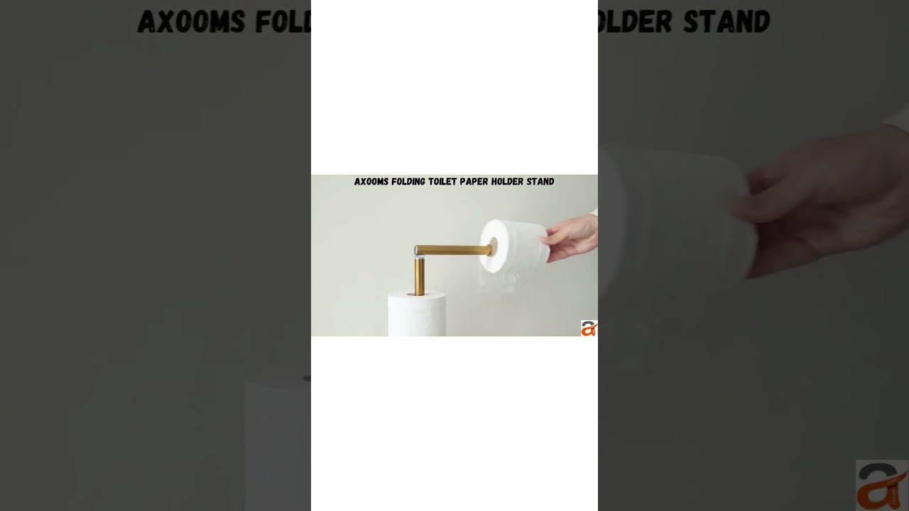 Axooms Freestanding Toilet Paper Holder | Rust-Proof Stainless Steel, Holds 5 Rolls | 