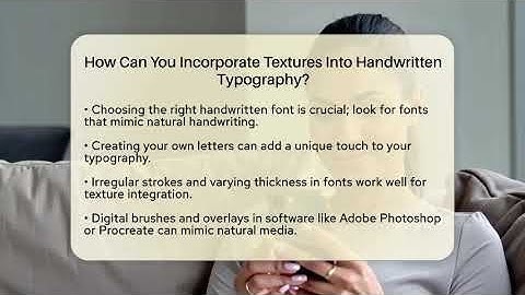 How Can You Incorporate Textures Into Handwritten Typography? - Graphic Design Nerd