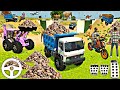 Driving Dumper And ROAD ROLLER JCB Unloading Stone From Dumper Truck in Game💥 Part 243 #gamingvideos