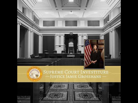 The Investiture of Justice Jamie Grosshans