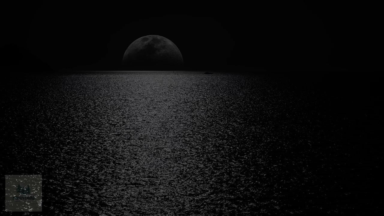 DARKSCREEN (almost) 7.72 HOURS of relaxing ocean wave for sleep, be alone, be calm and beat insomnia