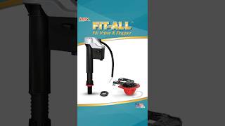 Fit-All Toilet Fill Valve and 2 and 3 Toilet Flapper Kit