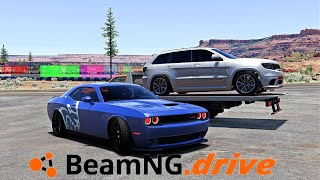 Taking Delivery Of My 2022 Trackhawk On Beamng.drive Crazy Downshifts