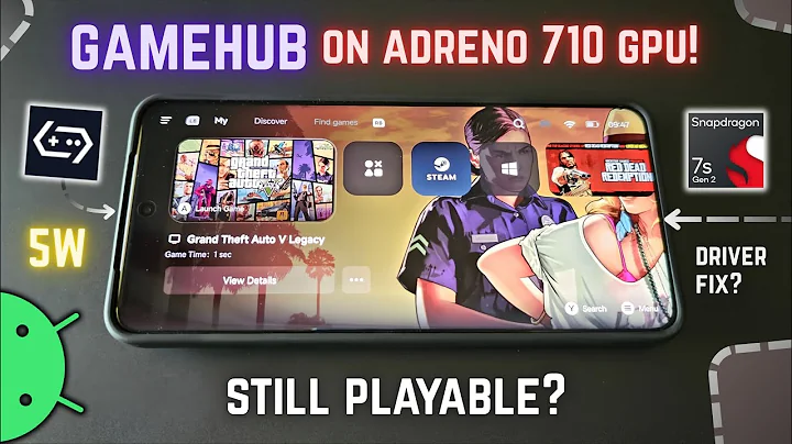 GameHub Emulator on Snapdragon 7s Gen2, Adreno 710 GPU - Best Settings & GTA 5 Test!