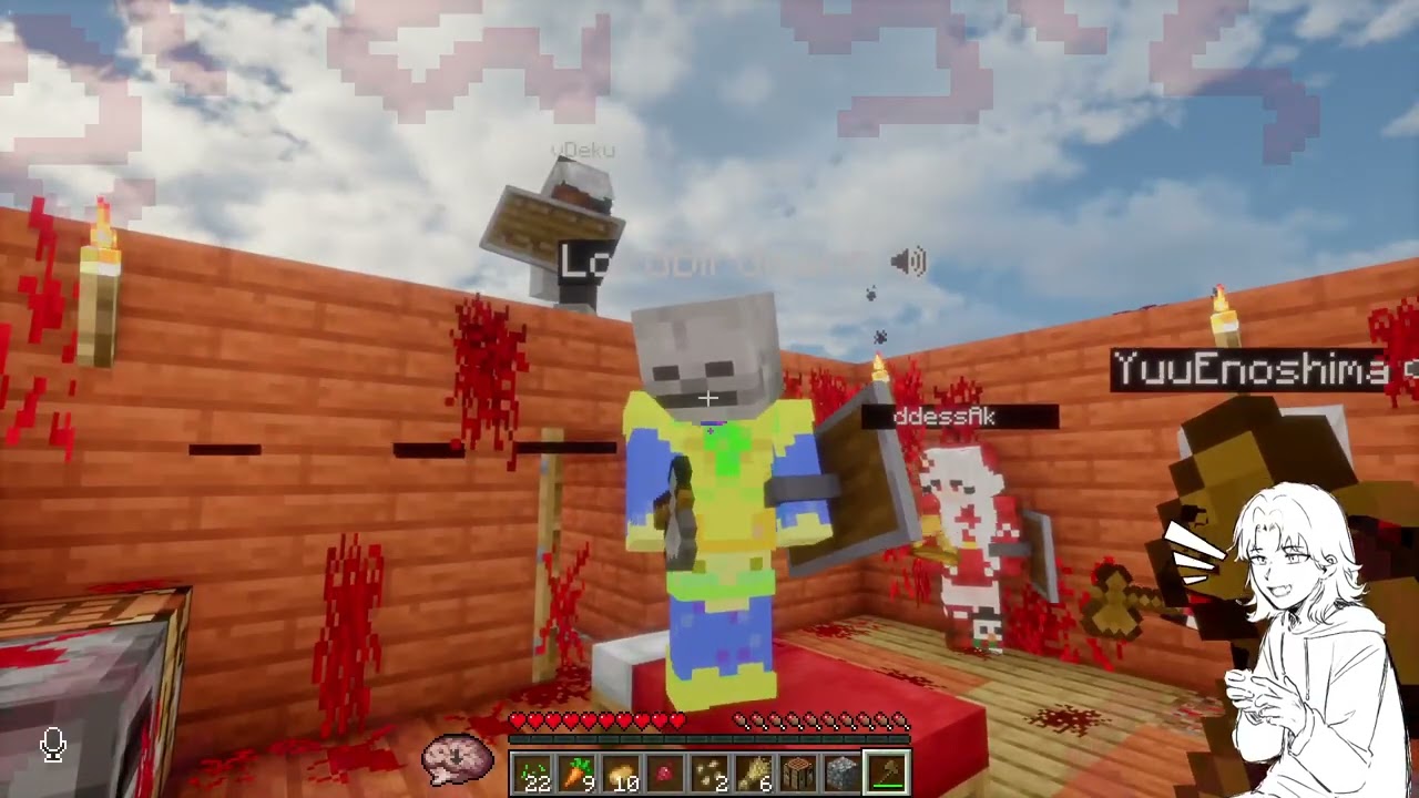 FIGHTING THE ENTITIES IN MINECRAFT w/ the vciv cool fellas