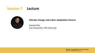 Climate change and urban adaptation futures | Aromar Revi | Science Conference 2026 | London