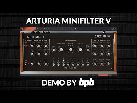 Arturia MiniFilter V Sound Test (Moog Ladder Filter)