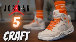 JORDAN 5 CRAFT DETAILED REVIEW & ON FEET WITH LACE SWAPS!!