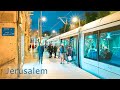 JERUSALEM. Fantastic Night Walk from Old Town to Central Station