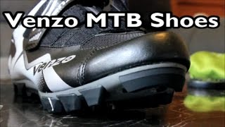 Venzo Mountain Bike Shoes and Pedals 