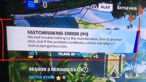 How to fix Matchmaking error (#1) We had trouble talking to the matchmaker - Fortnite PS4